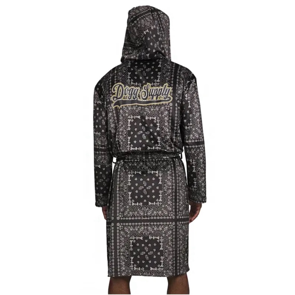 NWT Rapper Snoop Dogg Hooded Robe Mens XL:Unisex Soft Microfleece
